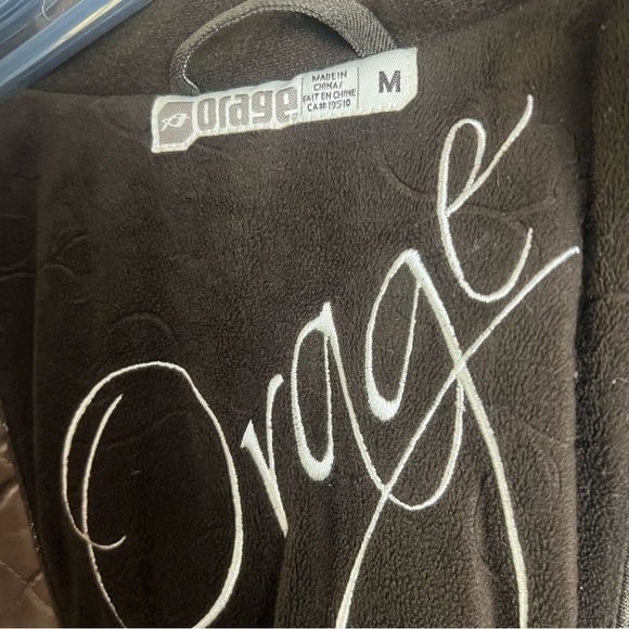 Orage Women’s Ski Jacket Alaskan Pinstripe Brown Snowboarding Winter Coat Medium - Picture 12 of 16